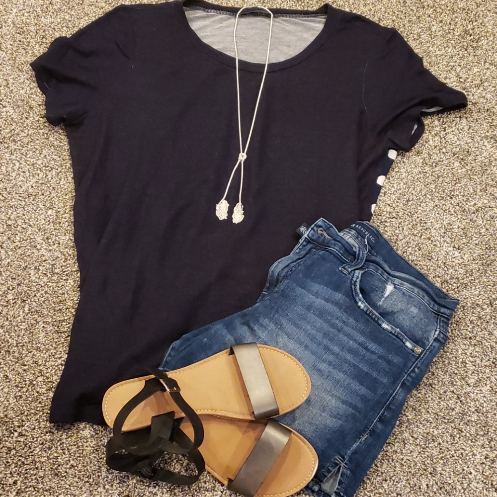 Papermoon lightweight dual fabric shirt